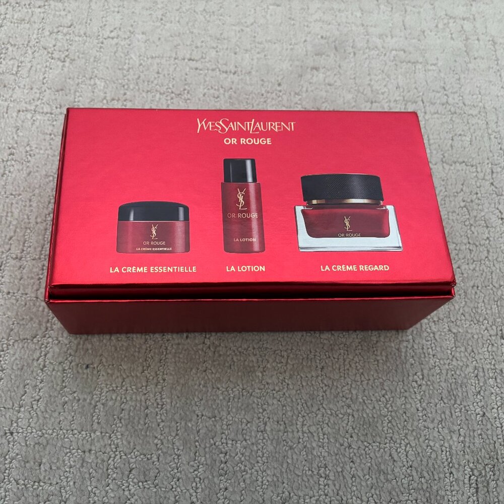 Yves Saint Laurent Or Rouge Luxury SkinCare 3 pc Gift Set Damaged Box FREE SHIP - Picture 3 of 4